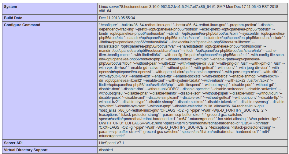 LiteSpeed Server API