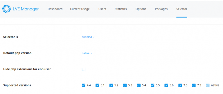 CloudLinux PHP versions missing in PHP Selector - If you need help with ...