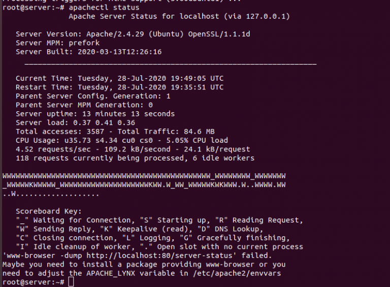apachectl status