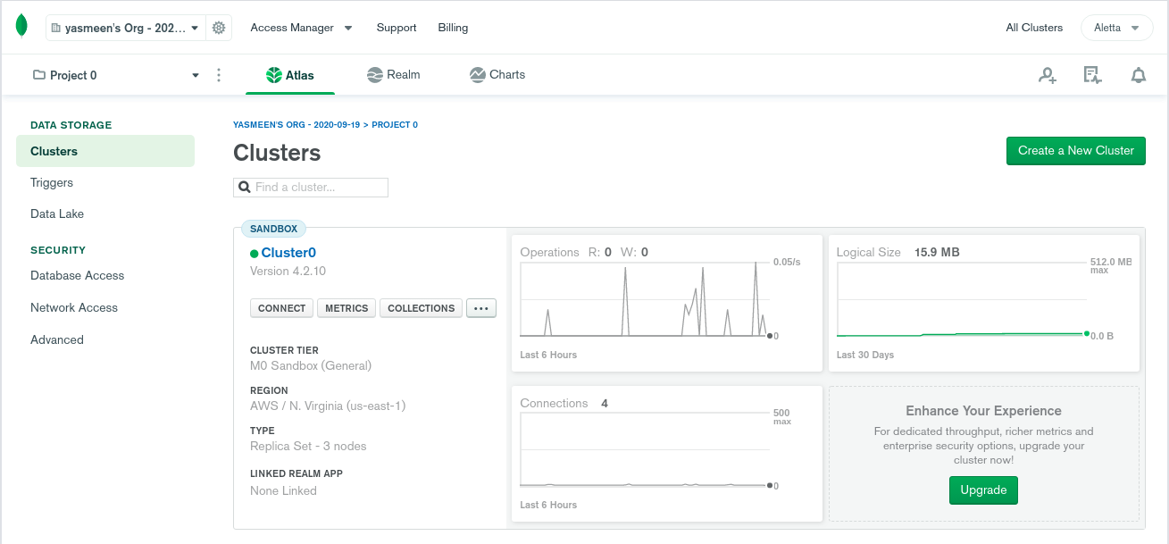 Migrate database from MongoDB Atlas to your server