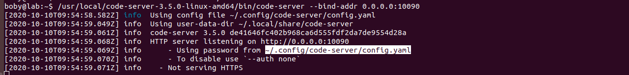 Visual Studio Code Server