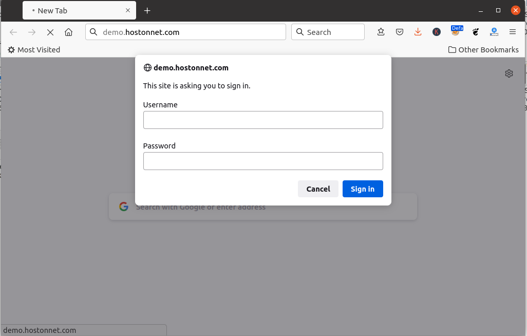 cpanel password protected site ssl