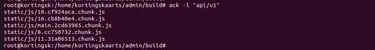 ack list files