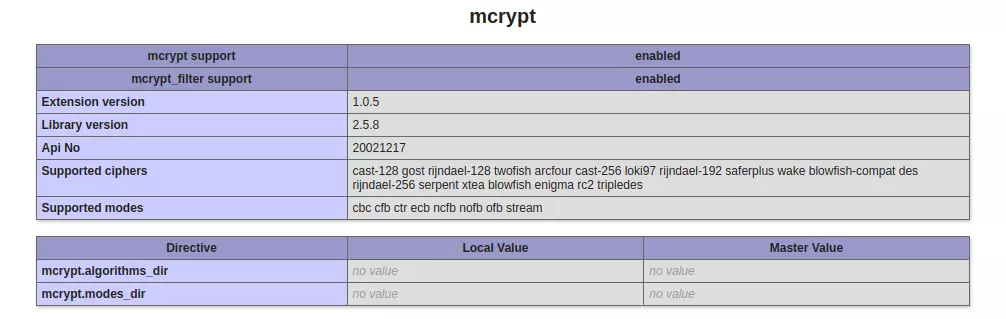 PHP 7.4 mcrypt install